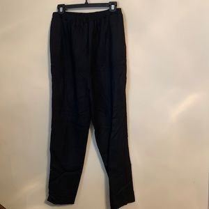 Black elastic waist pants